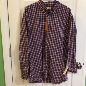 Sonoma red plaid button down